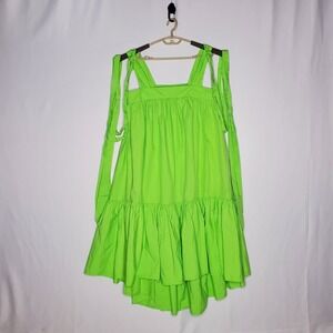 Christopher John Rogers X Target Dress Medium Designer Boho Lagenlook Dopamine